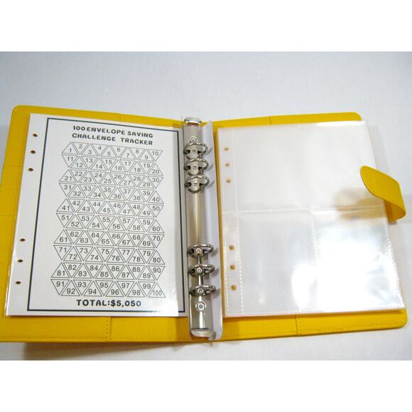 100 Day Money Savings Challenge Binder, Money Challenge Envelopes Save $5,050 - Picture 3 of 7